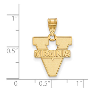 14k Gold LogoArt University of Virginia Medium Pendant