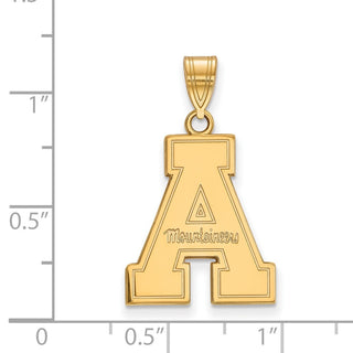 10k Gold LogoArt Appalachian State University Large Pendant