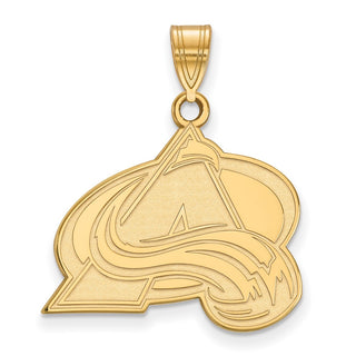 10k Gold NHL LogoArt Colorado Avalanche Letter A Large Pendant