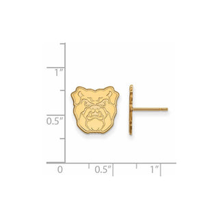 10k Gold LogoArt Butler University Bulldog Small Post Earrings