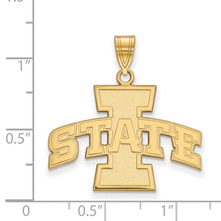 10k Gold LogoArt Iowa State University Large Pendant