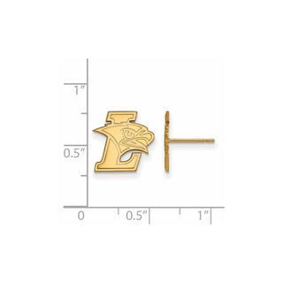 10k Gold LogoArt Lehigh University Small Post Earrings