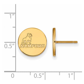 14k Gold LogoArt Samford University Small Post Earrings