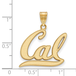 14k Gold LogoArt University of California Berkeley Large Pendant