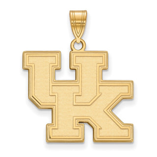 14k Gold LogoArt University of Kentucky U-K Large Pendant