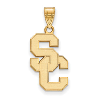 14k Gold LogoArt University of Southern California S-C Large Pendant