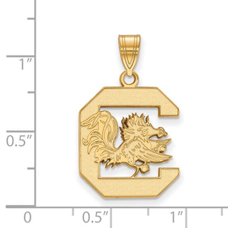 14k Gold LogoArt University of South Carolina Large Pendant
