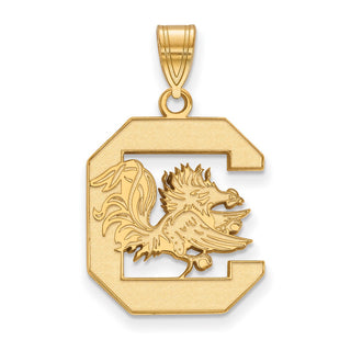 14k Gold LogoArt University of South Carolina Large Pendant