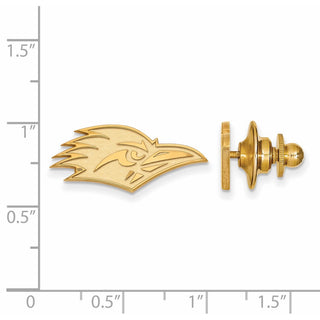 Sterling Silver Gold-plated LogoArt University of Texas at San Antonio Roadrunner Lapel Pin GP004UTS