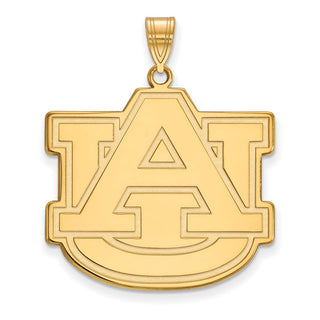 10k Gold LogoArt Auburn University A-U Extra Large Pendant
