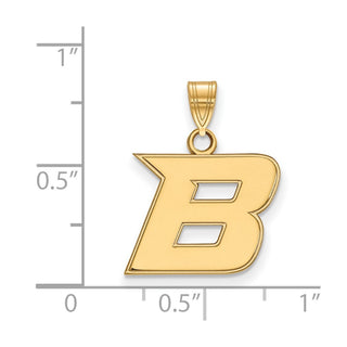 14k Gold LogoArt Boise State University Letter B Small Pendant
