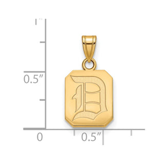 10k Gold LogoArt Duquesne University Letter D Small Pendant