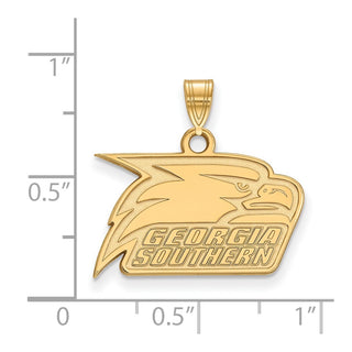 10k Gold LogoArt Georgia Southern University Eagle Small Pendant 1Y005GSU