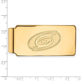 10k Gold NHL LogoArt Carolina Hurricanes Money Clip
