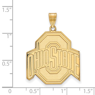 14k Gold LogoArt The Ohio State University Extra Large Pendant