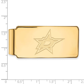10k Gold NHL LogoArt Dallas Stars Money Clip