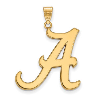 10k Gold LogoArt University of Alabama Letter A Extra Large Pendant