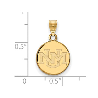 14k Gold LogoArt University of New Mexico Small Pendant