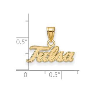 14k Gold LogoArt University of Tulsa T-U Small Pendant