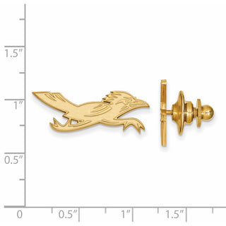 Sterling Silver Gold-plated LogoArt University of Texas at San Antonio Roadrunner Lapel Pin GP005UTS