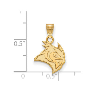10k Gold LogoArt Rice University Owl Small Pendant