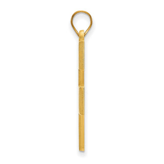 14k Gold LogoArt West Virginia University W-V Extra Large Pendant