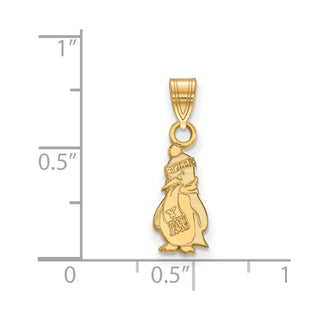 10k Gold LogoArt Youngstown State University Penguin Small Pendant