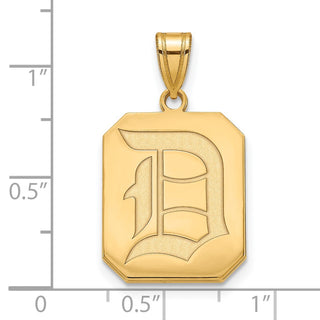 14k Gold LogoArt Duquesne University Letter D Large Pendant