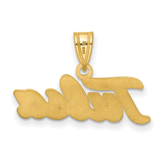 14k Gold LogoArt University of Tulsa T-U Large Pendant