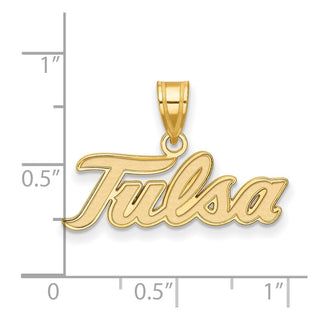 10k Gold LogoArt University of Tulsa T-U Large Pendant