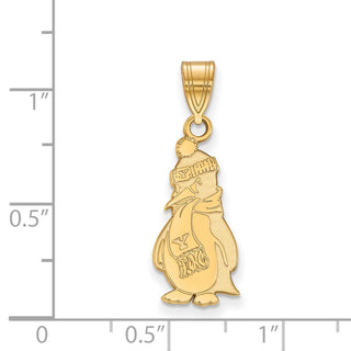 10k Gold LogoArt Youngstown State University Penguin Large Pendant