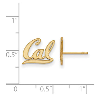 10k Gold LogoArt University of California Berkeley Extra Small Post Earrings