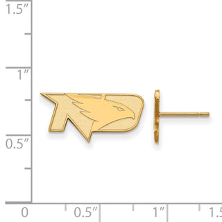10k Gold LogoArt University of North Dakota Extra Small Post Earrings
