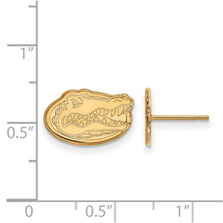 10k Gold LogoArt University of Florida Gator Extra Small Post Earrings
