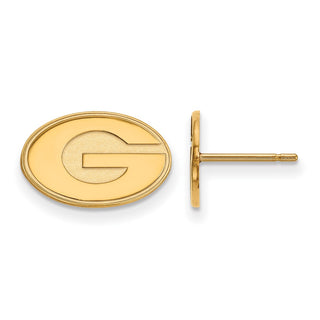 10k Gold LogoArt University of Georgia Letter G Extra Small Post Earrings