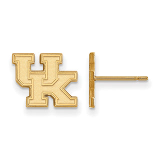 14k Gold LogoArt University of Kentucky U-K Extra Small Post Earrings