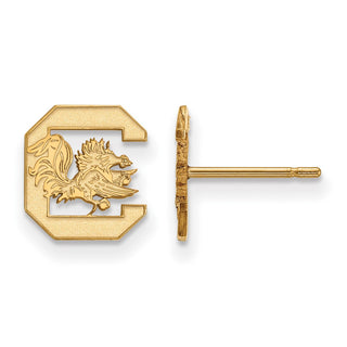 14k Gold LogoArt University of South Carolina Extra Small Post Earrings
