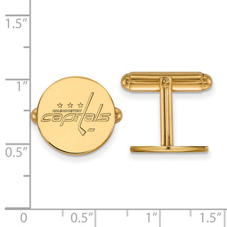 14k Gold NHL LogoArt Washington Capitals Cuff Links