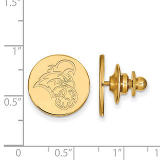 Sterling Silver Gold-plated LogoArt Coastal Carolina University Chanticleer Lapel Pin