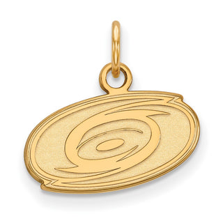 14k Gold NHL LogoArt Carolina Hurricanes Extra Small Pendant