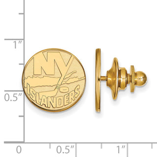 14k Gold NHL LogoArt New York Islanders Lapel Pin