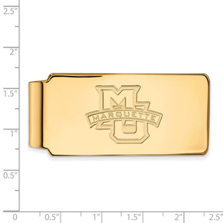 10k Gold LogoArt Marquette University Money Clip
