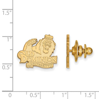 14k Gold LogoArt Old Dominion University Lapel Pin