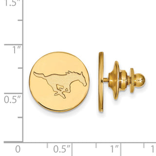 14k Gold LogoArt Southern Methodist University Mustang Lapel Pin