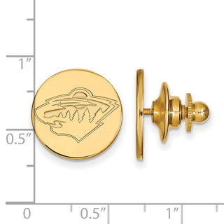 14k Gold NHL LogoArt Minnesota Wild Lapel Pin