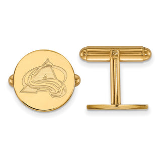 14k Gold NHL LogoArt Colorado Avalanche Cuff Links