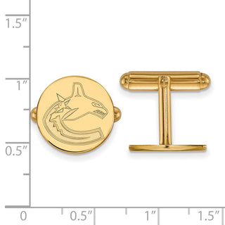 14k Gold NHL LogoArt Vancouver Canucks Cuff Links