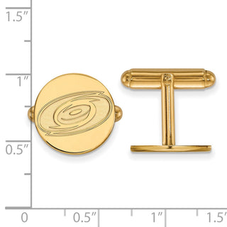 14k Gold NHL LogoArt Carolina Hurricanes Cuff Links