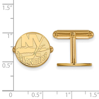 14k Gold NHL LogoArt New York Islanders Cuff Links
