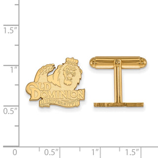 14k Gold LogoArt Old Dominion University Cuff Links
